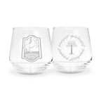 Productafbeelding In de Ban van de Ring - De Steigerende Pony & Gondor set van 2 glazen