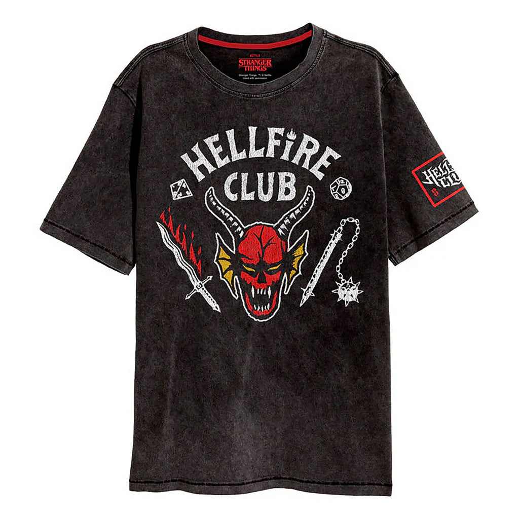 Productafbeelding Stranger Things - Hellfire Club T-shirt grijs