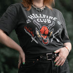 Productafbeelding Stranger Things - Hellfire Club T-shirt grijs