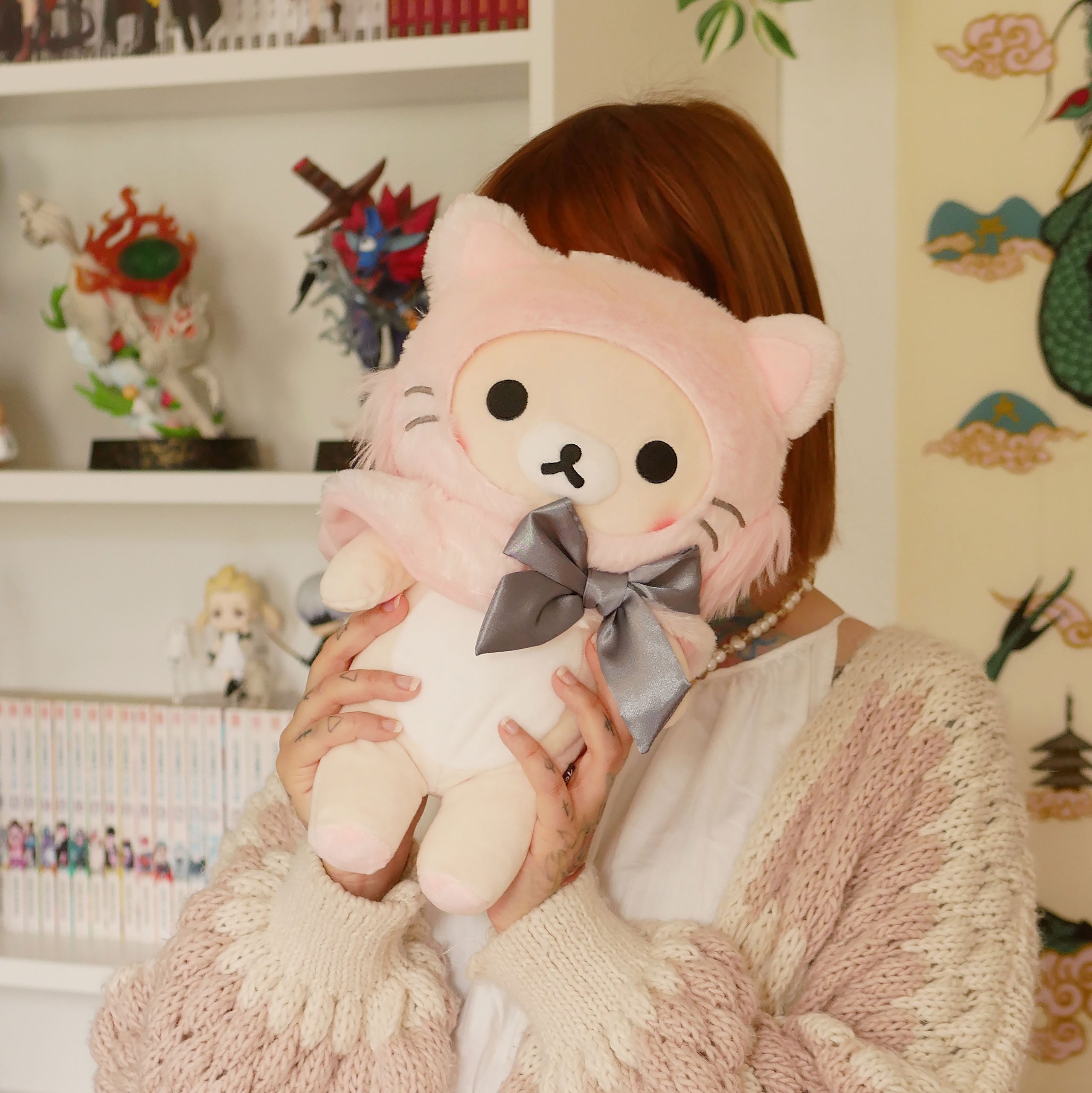 Productafbeelding Rilakkuma - Korilakkuma Pink Cat Pluchefiguur