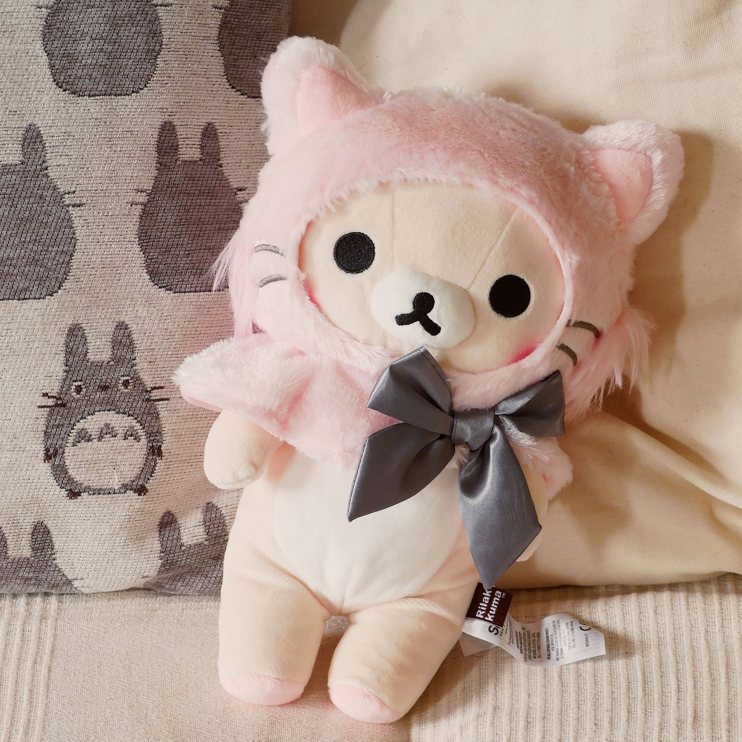 Productafbeelding Rilakkuma - Korilakkuma Pink Cat Pluchefiguur