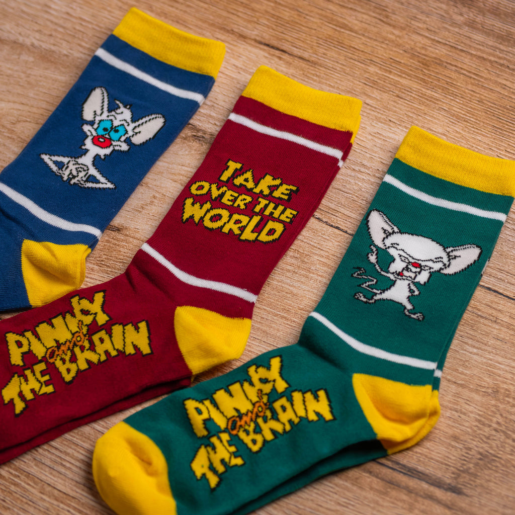 Productafbeelding Pinky and the Brain - Pinky en Brain sokken 3-delige set in geschenkdoos