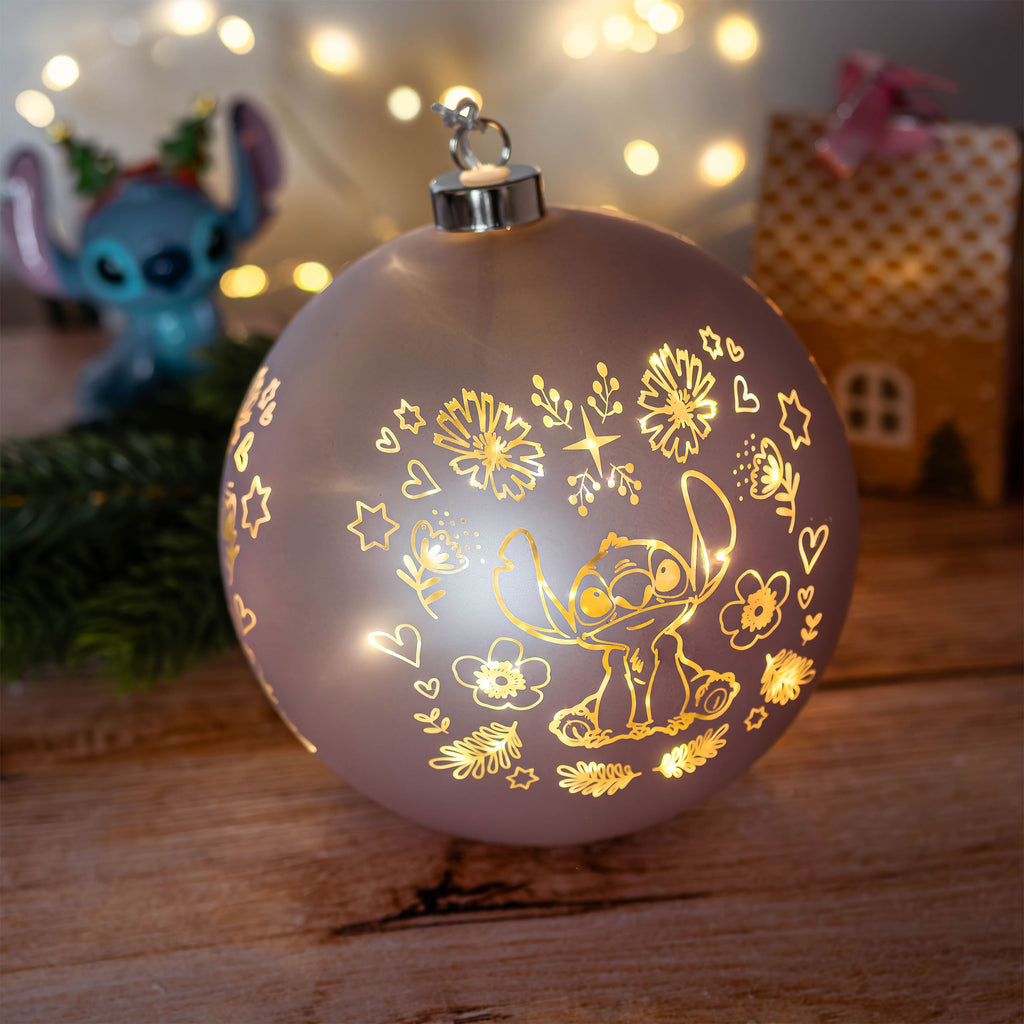 Image produit Boule de Noël lumineuse Stitch - Lilo & Stitch