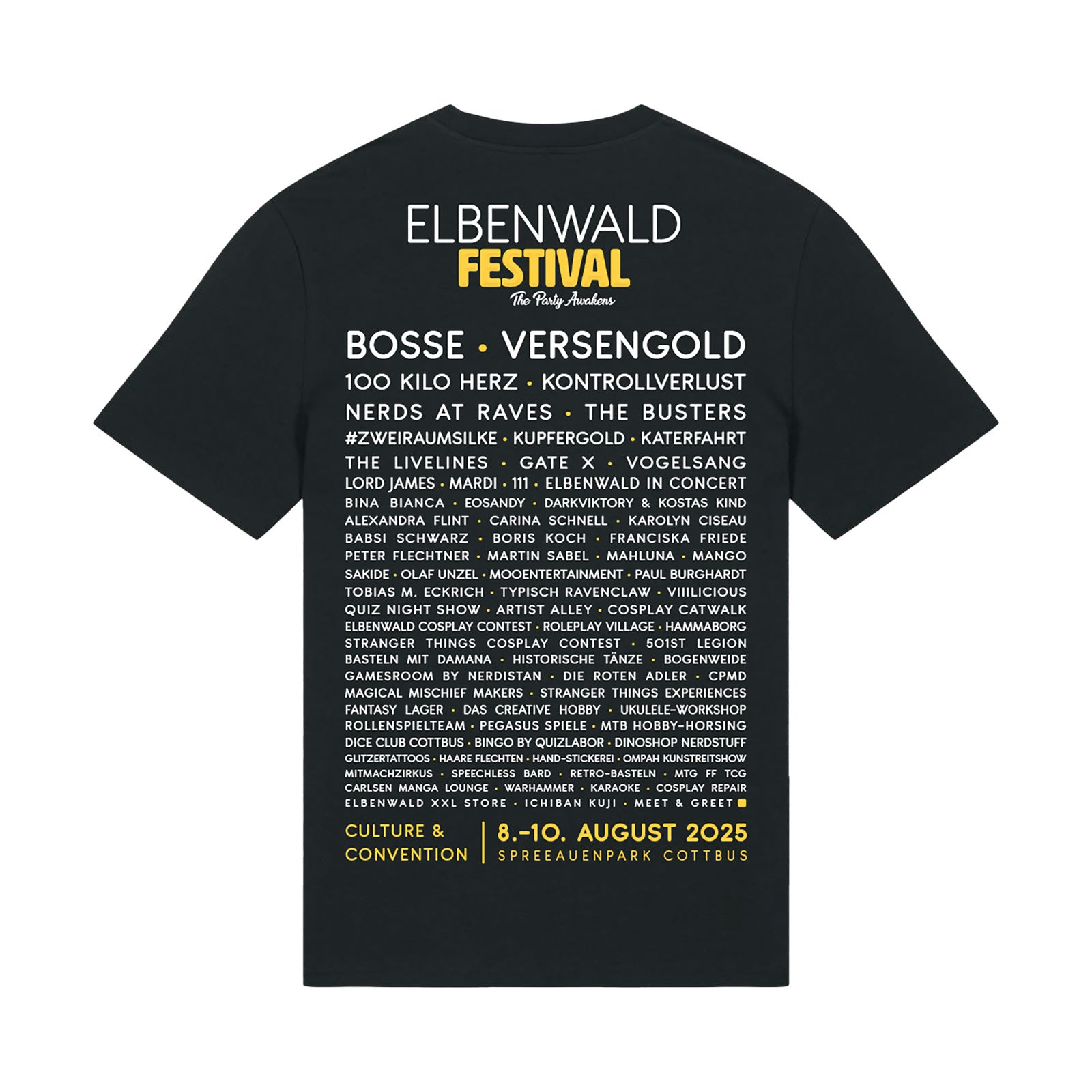 Productafbeelding Elbenwald Festival - Tape T-shirt zwart