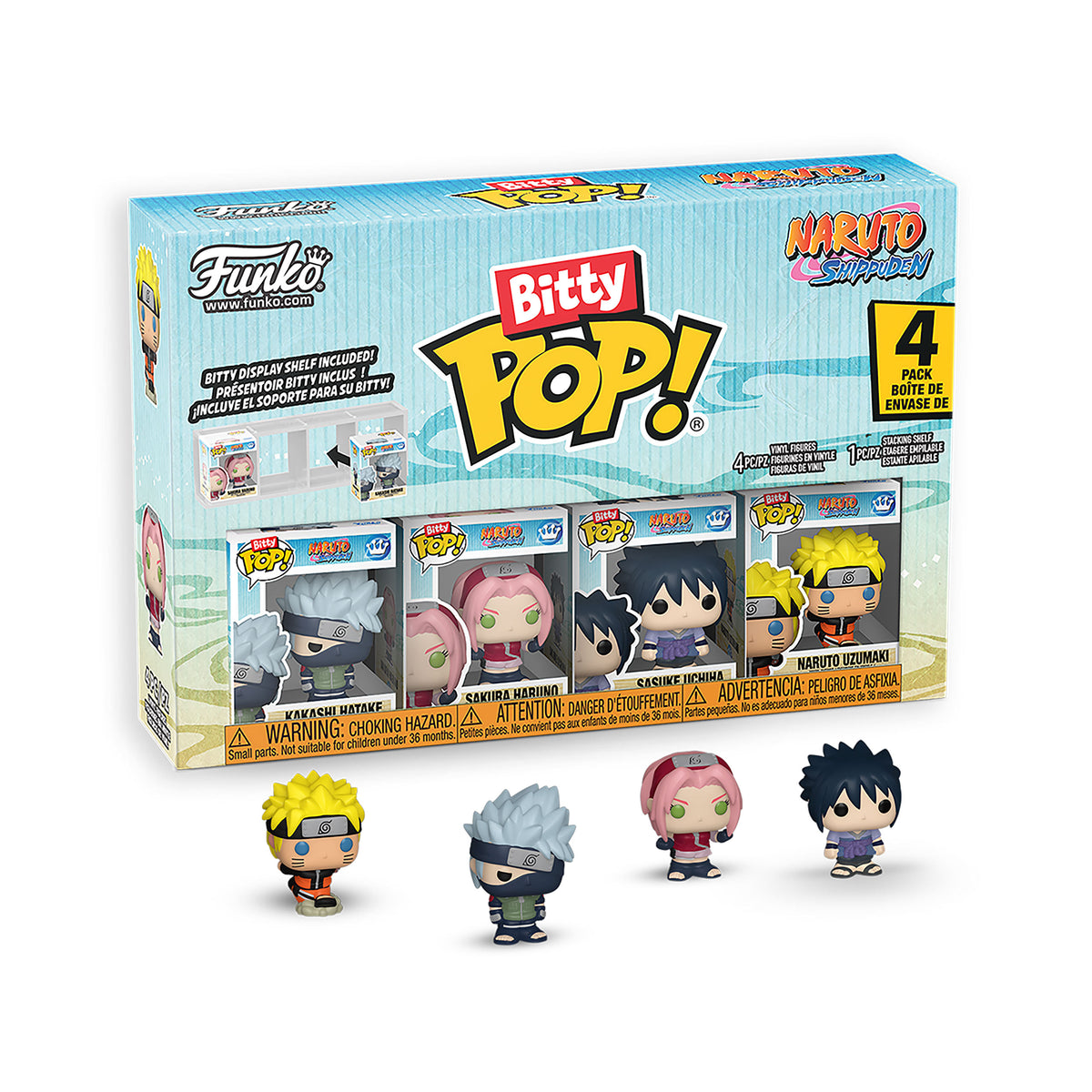 Image produit Naruto - Battles set de 4 figurines Funko Bitty Pop Série 1