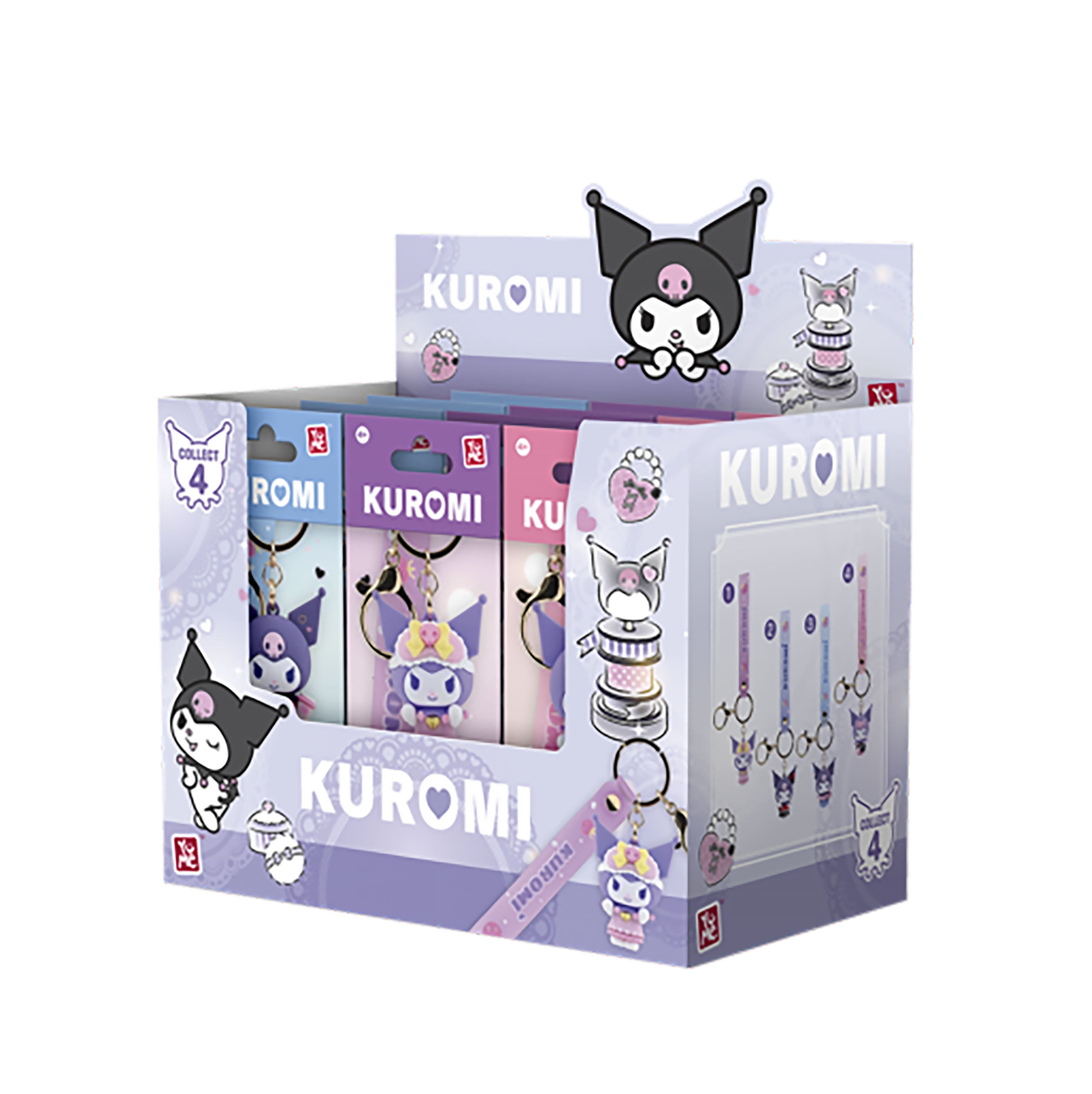 Product image Hello Kitty and Friends - YuMe Kuromi Cute Outfit Mystery Keychain Display