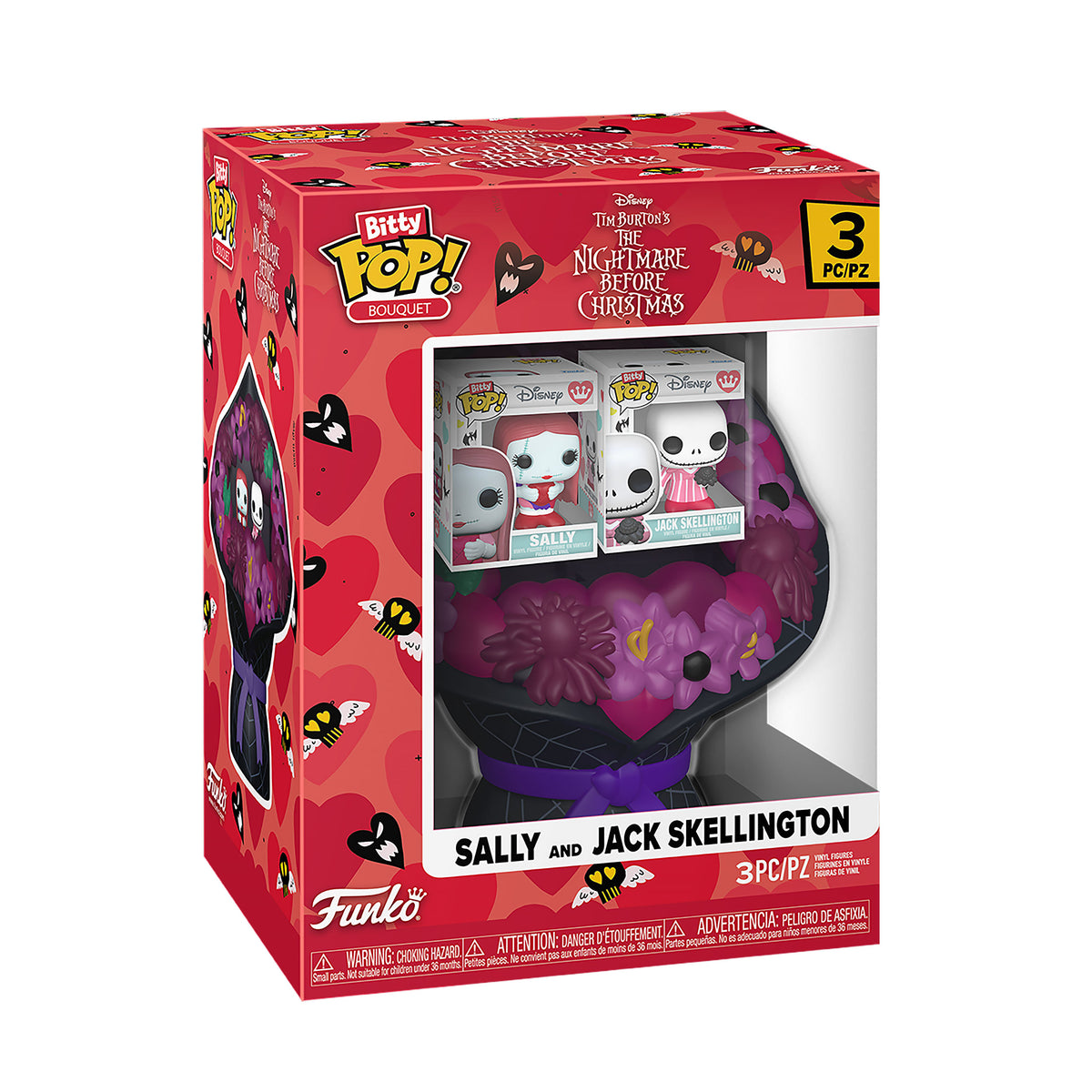 Image produit L’Étrange Noël de monsieur Jack - Bouquet Funko Bitty Pop Saint-Valentin Sally et Jack