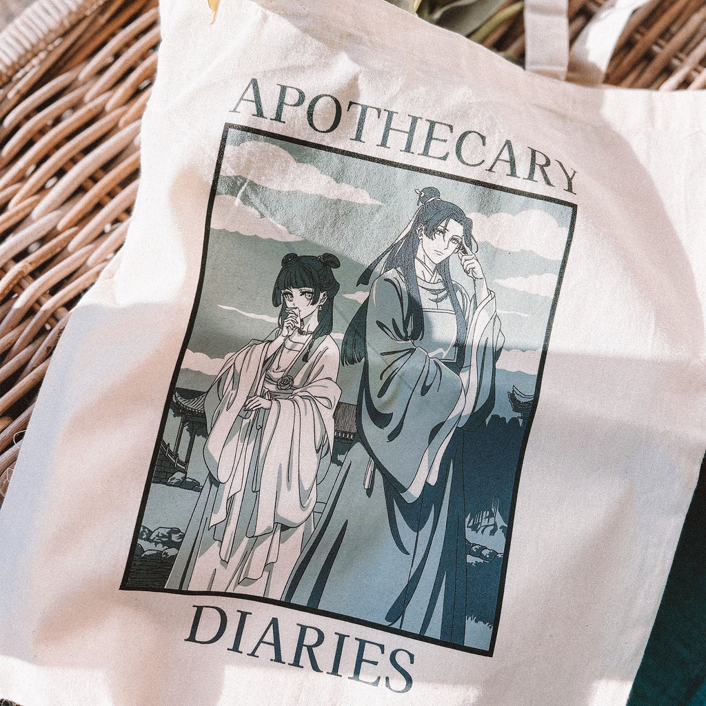 Image produit Tote bag Maomao et Jinshi pour les fans des Carnets de l'Apothicaire