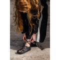 Image produit Chaussures médiévales en cuir nubuck noir