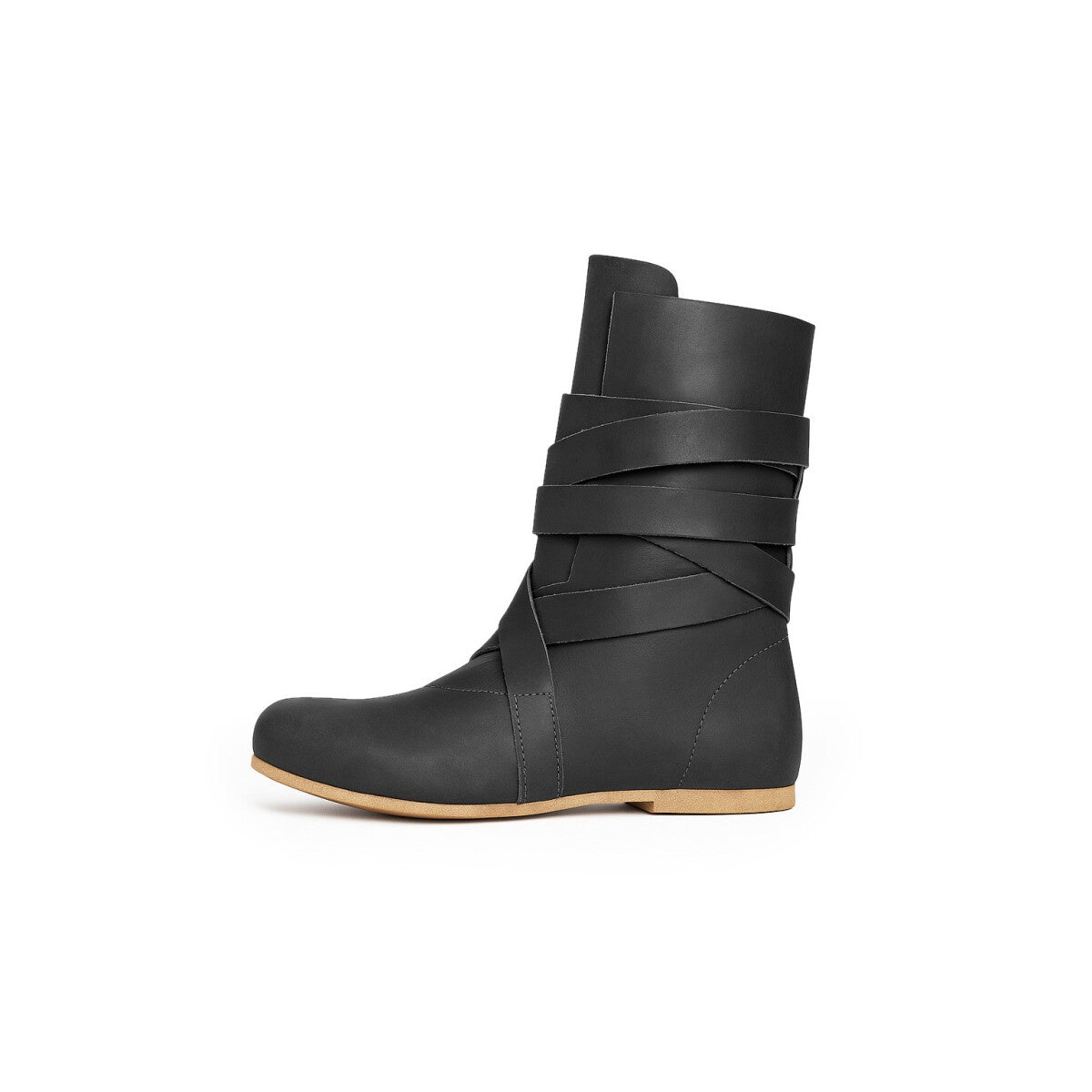 Image produit Bottes médiévales Haithabu avec semelle en cuir Sjur noir