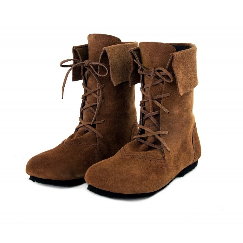Image produit Bottes médiévales Aurin avec revers marron