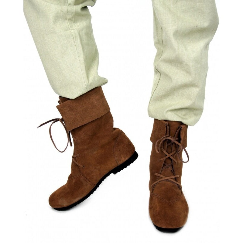Image produit Bottes médiévales Aurin avec revers marron