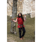 Produktbild Mittelalter Stehkragen Schnürhemd Louis ärmellos rot
