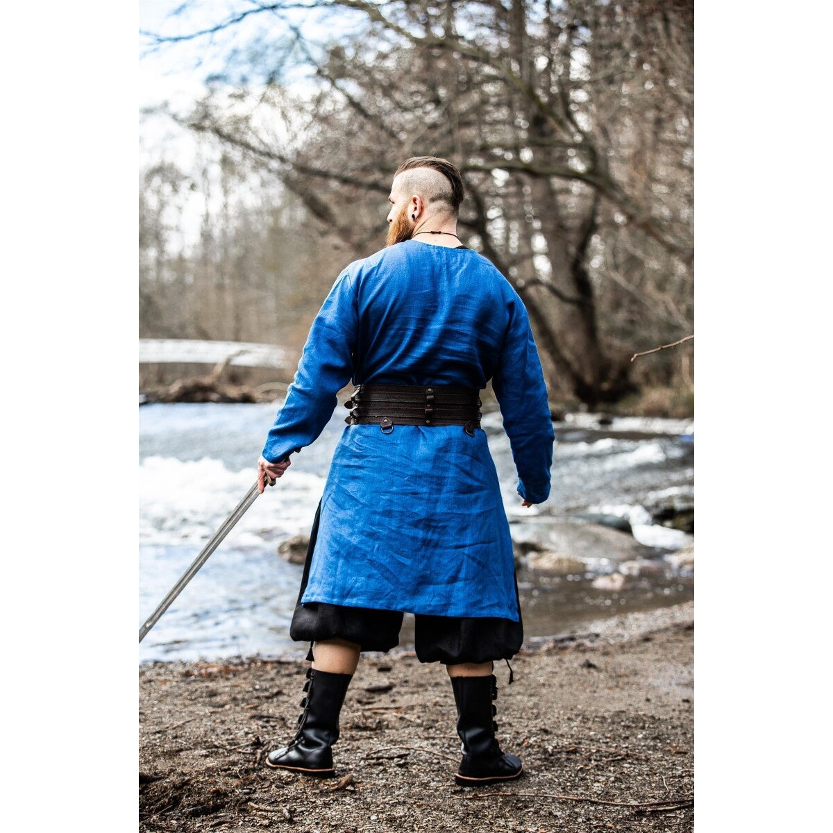 Produktbild Mittelalter Leinentunika Halvar blau