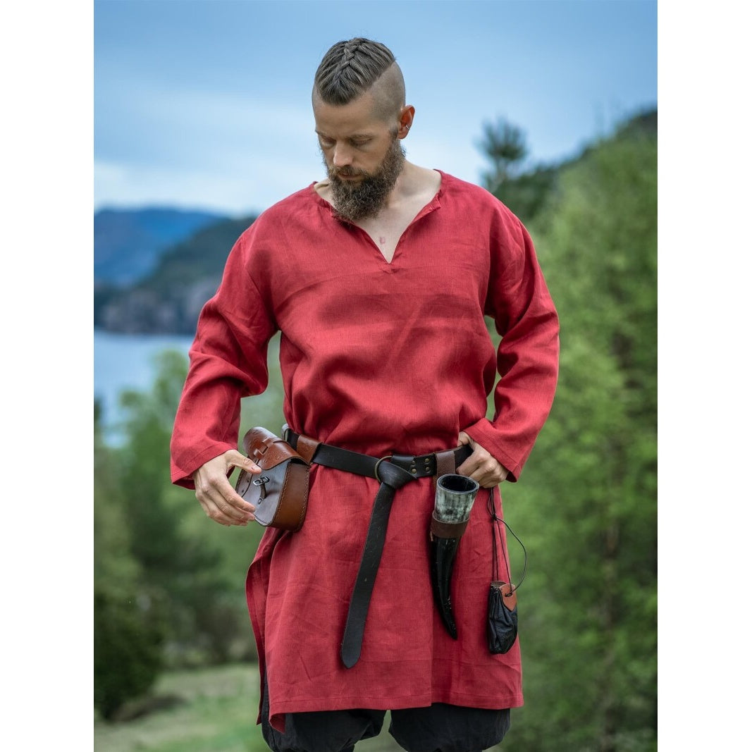 Produktbild Mittelalter Leinentunika Halvar rot