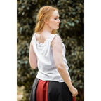 Productafbeelding Middeleeuwse zomerblouse Adele mouwloos wit