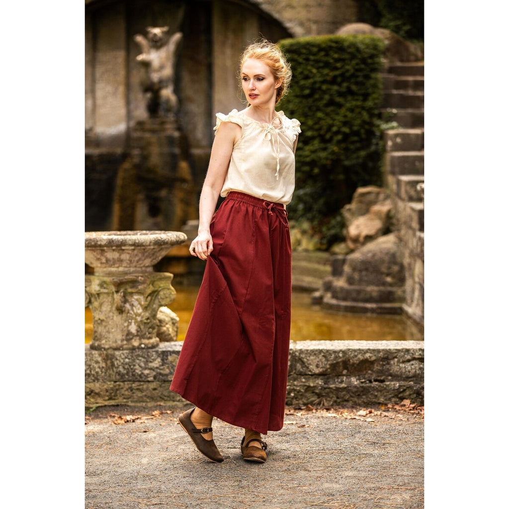 Produktbild Mittelalter Sommerbluse Lotte mit Rüschen beige