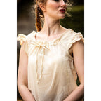 Produktbild Mittelalter Sommerbluse Lotte mit Rüschen beige