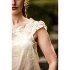 Produktbild Mittelalter Sommerbluse Lotte mit Rüschen beige