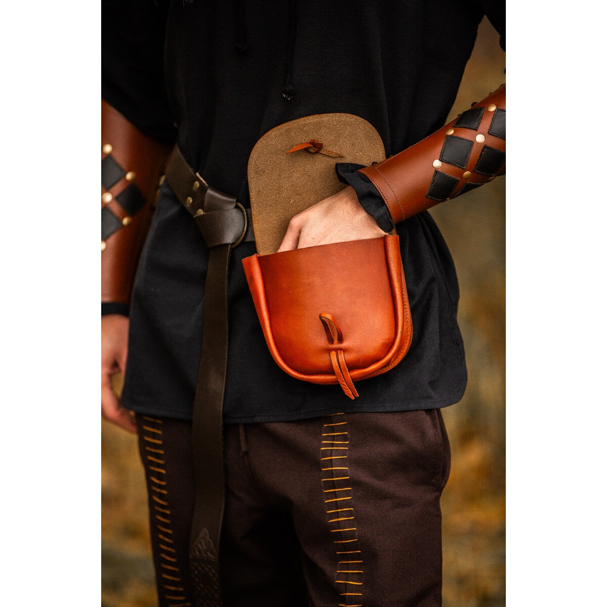 Produktbild Mittelalter Leder Tasche Tilo