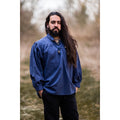 Productafbeelding Middeleeuws staande kraag vetershirt Friedrich blauw