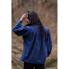 Productafbeelding Middeleeuws staande kraag vetershirt Friedrich blauw