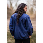 Productafbeelding Middeleeuws staande kraag vetershirt Friedrich blauw