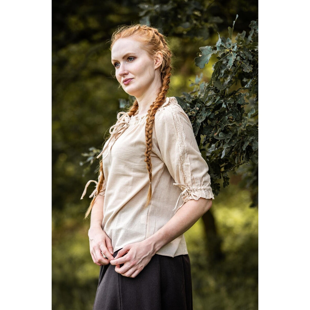 Productafbeelding Middeleeuwse blouse met korte mouwen Sandra