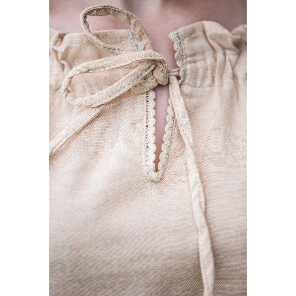 Productafbeelding Middeleeuwse blouse met korte mouwen Sandra