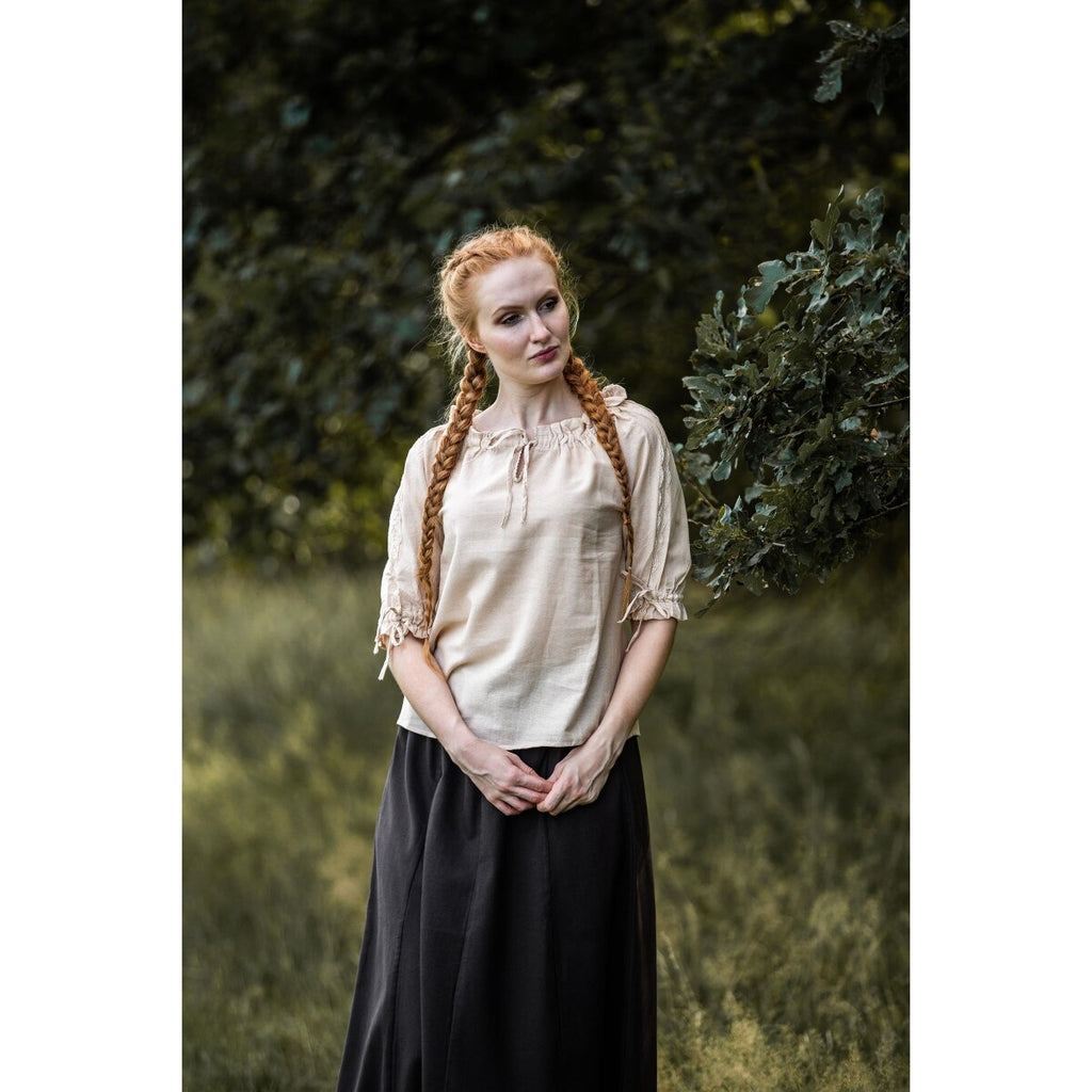 Productafbeelding Middeleeuwse blouse met korte mouwen Sandra