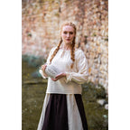 Productafbeelding Middeleeuwse blouse met kant Bettina beige