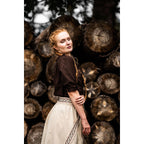 Produktbild Mittelalter Bluse Kurzarm Vera dunkelbraun