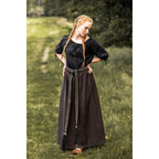 Productafbeelding Middeleeuwse blouse met korte mouwen Vera zwart