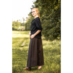 Productafbeelding Middeleeuwse blouse met korte mouwen Vera zwart