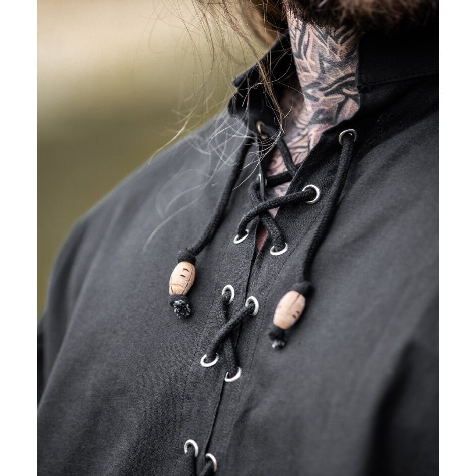 Image produit Chemise médiévale Gustavo noire