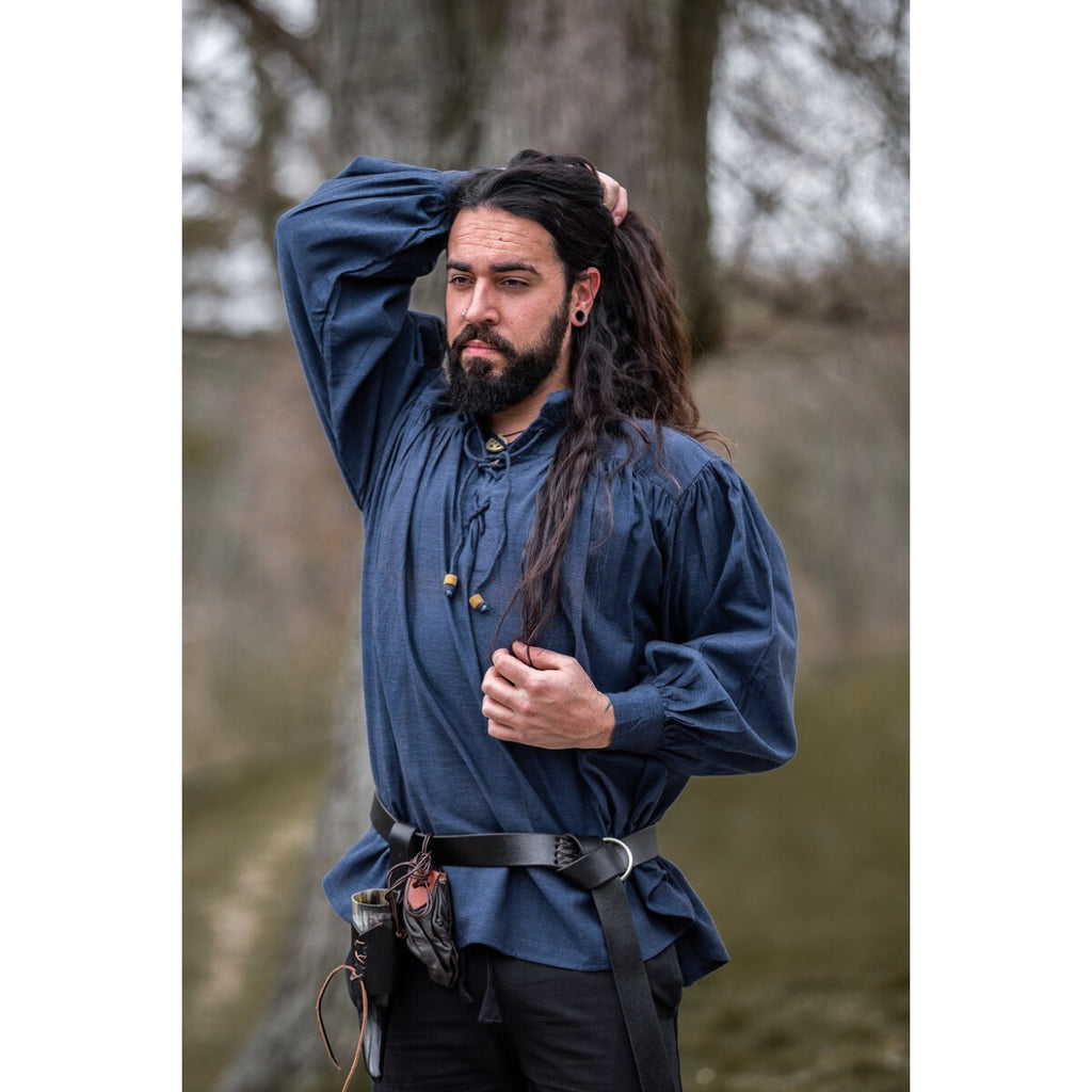 Productafbeelding Middeleeuws shirt Leopold blauw