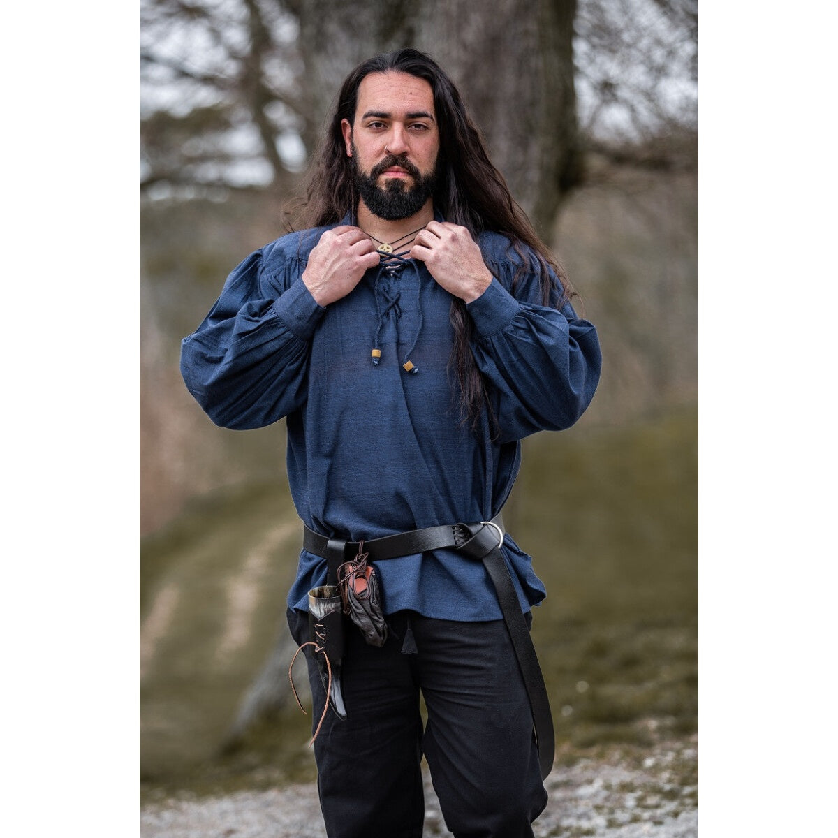 Productafbeelding Middeleeuws shirt Leopold blauw