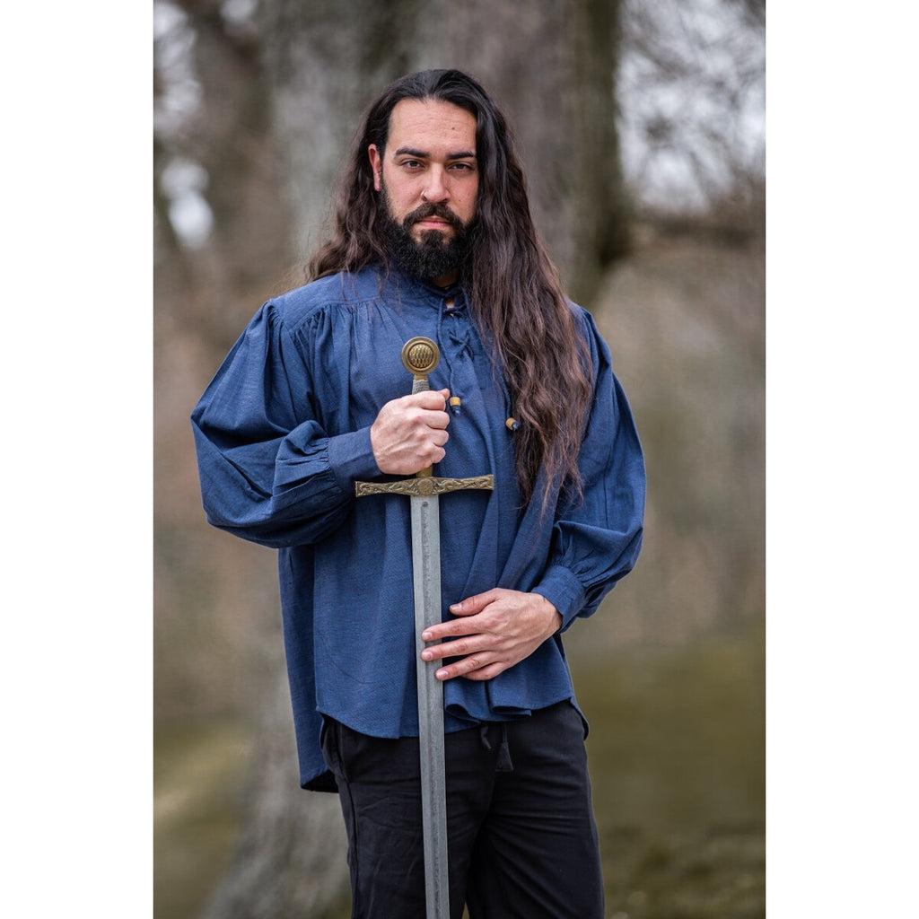 Productafbeelding Middeleeuws shirt Leopold blauw