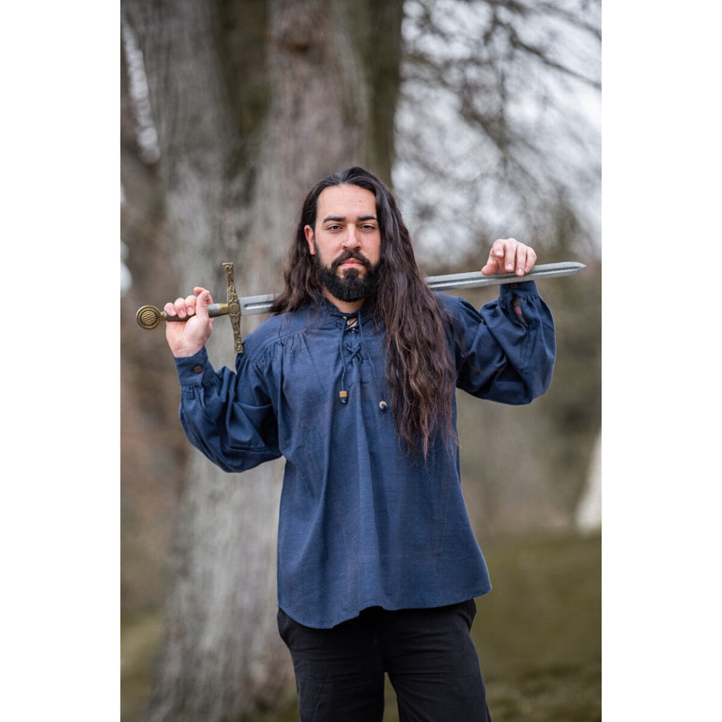 Productafbeelding Middeleeuws shirt Leopold blauw