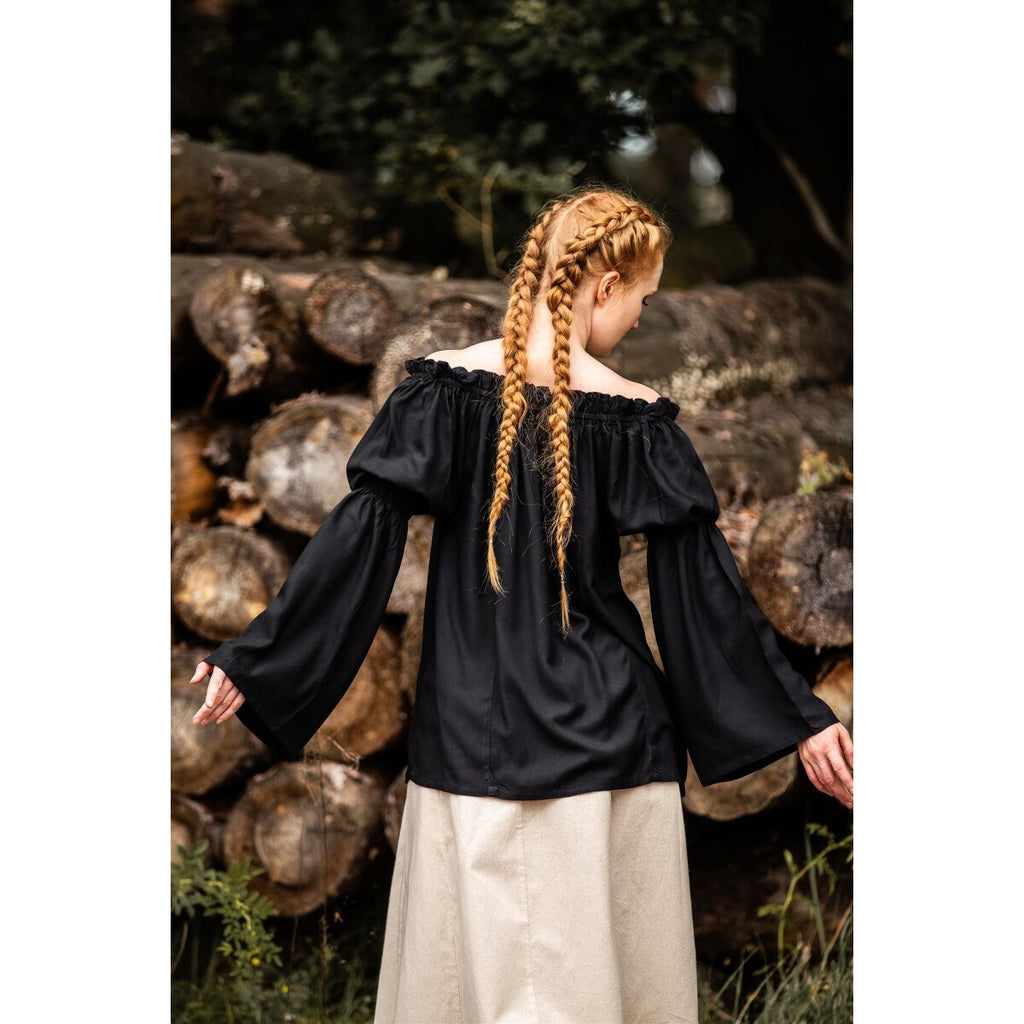 Produktbild Mittelalter Bluse Emma schwarz