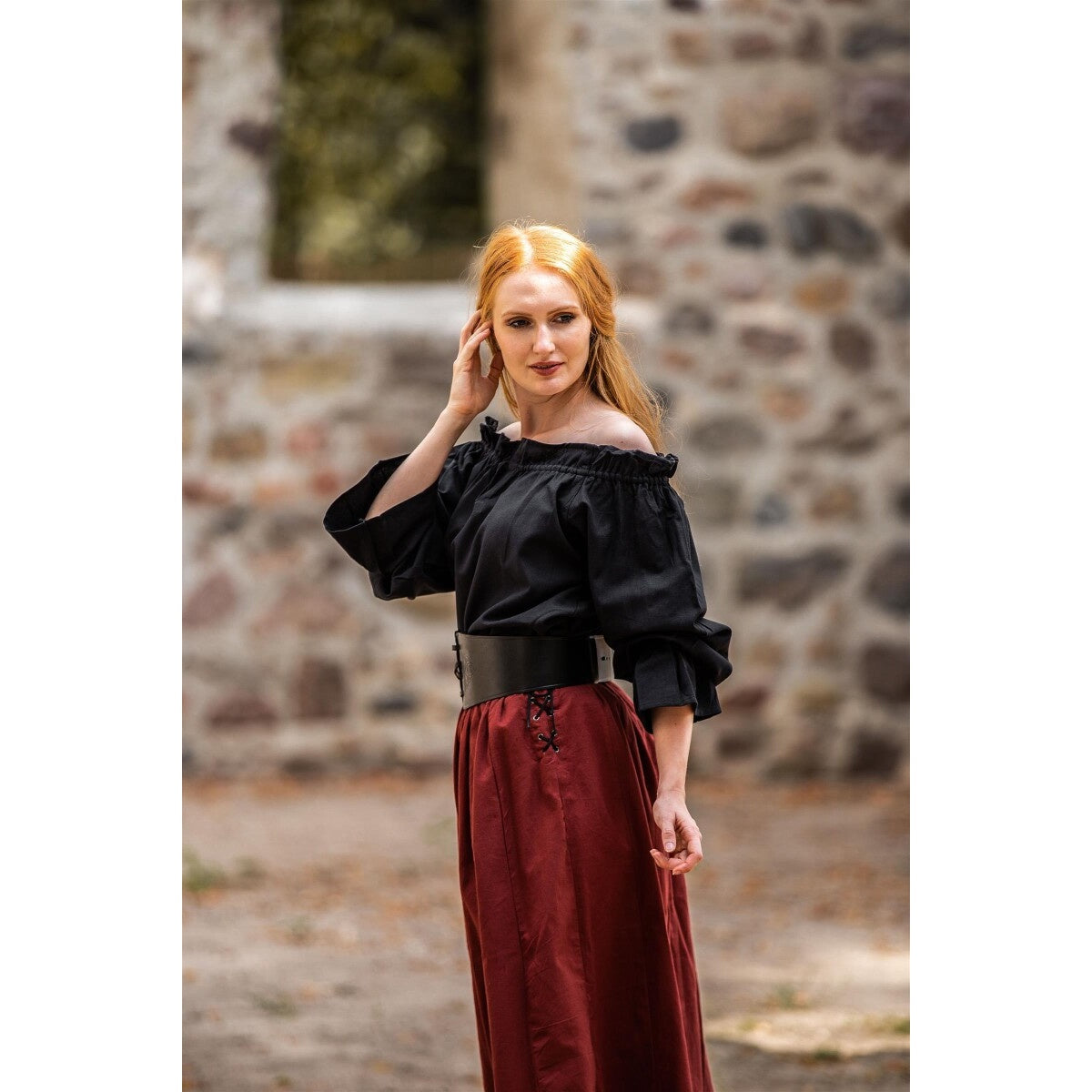 Produktbild Mittelalter Bluse Morgan schwarz