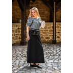 Productafbeelding Middeleeuwse blouse met korte mouwen Verena blauw