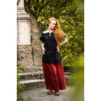 Produktbild Mittelalter Kurzarmbluse Verena schwarz