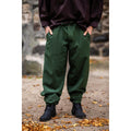 Image produit Pantalon médiéval Linhart avec laçage à la taille vert