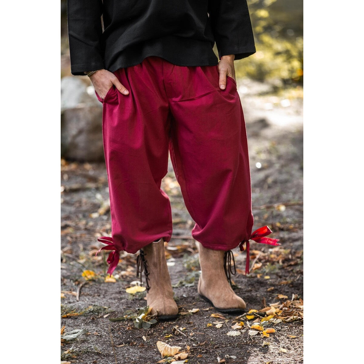 Produktbild Mittelalter Kniebundhose Vincent rot