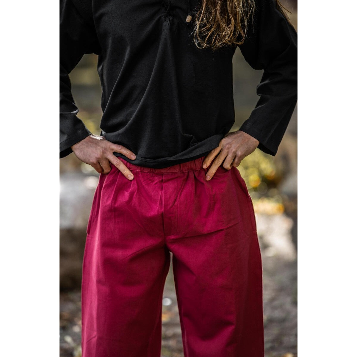 Produktbild Mittelalter Kniebundhose Vincent rot