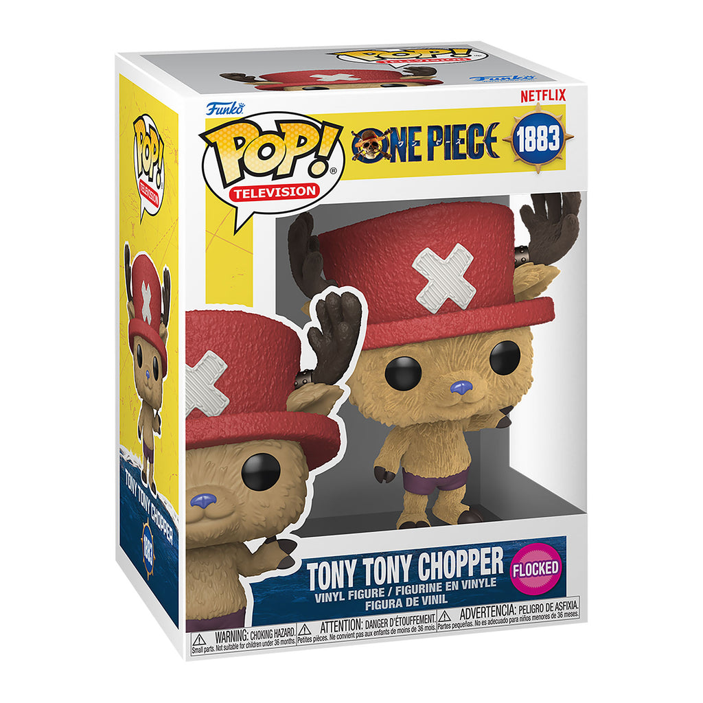 Productafbeelding One Piece Netflix - Chopper (Flocked) Funko Pop figuur