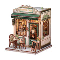 Productafbeelding CuteBee - Sunny Cafe miniatuurhuis Book Nook modelbouwpakket