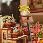 Productafbeelding CuteBee - Sunny Cafe miniatuurhuis Book Nook modelbouwpakket
