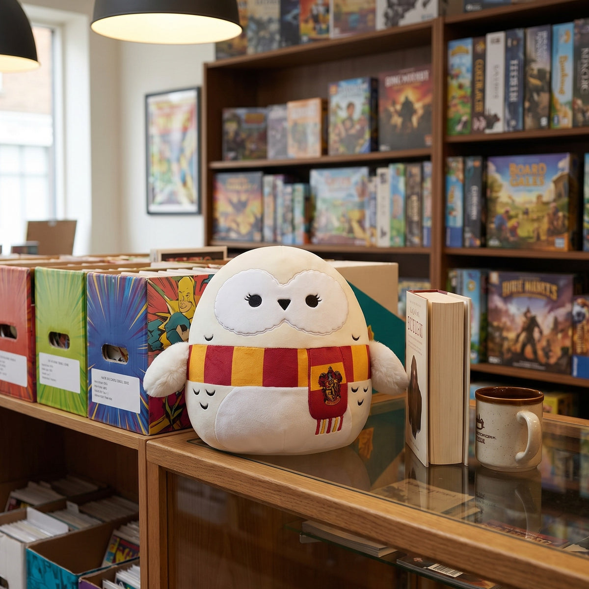 Produktbild Harry Potter - Hedwig mit Schal Squishmallows Plüsch Figur